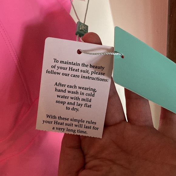 Hot Pink Plunge suit - Picture 2 of 5